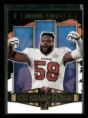 Shaquil Barrett 2021 Donruss #CIH-20 The Champ Is Here - Image 1 of 2