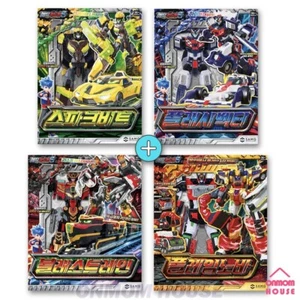 Metal Cardbot S BLASTRAIN FLAMENOVA FLASHVECTOR SPARKBIT 4Robot Toy Set 2025 - Picture 1 of 9