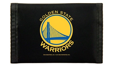 Golden State Warriors Nylon Trifold Wallet Cover