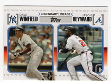 2010 Topps Legendary Lineage Dave Winfield Jason Heyward #LL61