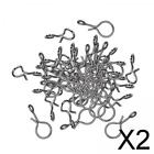2-6Pack 50X Fly Fishing Snap No Knot Snap For Swivels Fishing