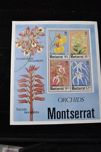 MONTSERRAT 1985 ORCHIDS M/S S 557a MNH - Picture 1 of 4