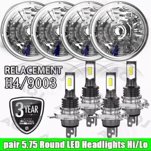 4PCS 5 3/4" 5.75" LED Headlights High/Low Beam for Chevrolet Corvette C1 C2 C3 - Picture 1 of 8