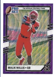 Malik Willis 2022 Leaf Pro Set Purple Wave RC #PSB-MW1 Tennessee Titans Rookie - Imagen 1 de 2