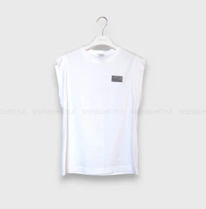 Brunello Cucinelli T shirt Top Cotton white monili Logo Size S - Picture 1 of 5