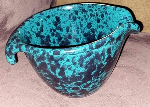 Bennington Green Agate Vinrage Pour Spout Mixing Bowl 7.5" # 1880 - Picture 1 of 7