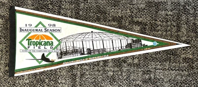 98' Vintage Tampa Bay Ray "Devil Rays" Full Size Pennant (Couple Small Stains) - Image 1 of 2