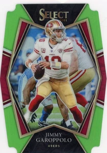 🏈 Jimmy Garoppolo 2021 Select Football Neon Green Prizm Die-Cut 234/349 #131 - Bild 1 von 2