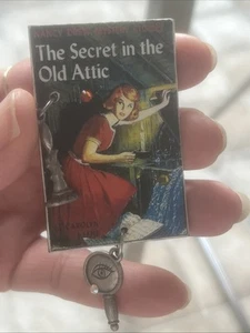Nancy Drew Pin Vintage Jewelry The Secret In The Old Attic Book Mystery Story - Picture 1 of 5