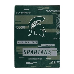 Michigan State Spartans Blanket 60x80 Raschel Digitize Design - Picture 1 of 1