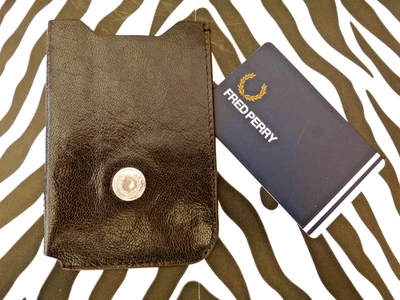 FRED PERRY Universal Sleeve Leather Pouch Blackberry Case iPhone / Similar Cover - Image 1 of 4