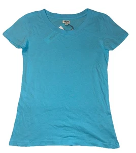 L'AGENCE Cory Cotton Scoopneck Tee Women’s XS Aqua Made In USA NEW *spots - Picture 1 of 9