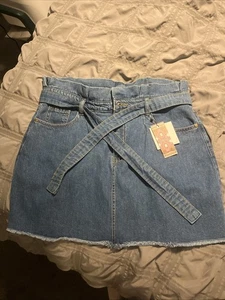 Paper bag Denim Skirt Size 18 - Picture 1 of 8