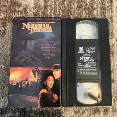 Needful Things VHS 1994 Stephen King Ed Harris  Buy 2 get 1 free - Image 1 of 2