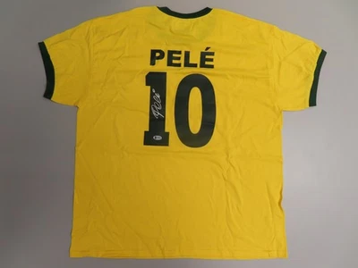 Pele Signed Auto Autograph Authentic CBD Brazil Jersey Beckett BAS COA - Image 1 of 4