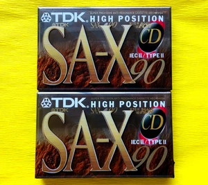 2x TDK SA-X 90 Cassette Tapes 1995-1997 + OVP + SEALED + - Picture 1 of 2