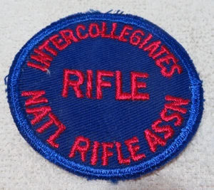 Vintage INTERCOLLEGIATES National Rifle Association Club Mitglied Schießen Aufnäher - Bild 1 von 2
