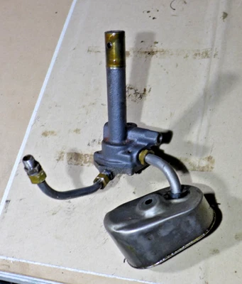 1954 Chevy 235 engine Oil Pump + Pick Up/Screen, high pressure, excellent {BJ} - Image 1 of 4