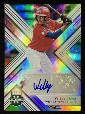 2018 Panini Elite Extra Edition #185 Willy Fana Autographs Auto - Image 1 of 2