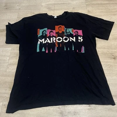 Maroon Five North American Tour 2013 Shirt Black 2XL Mens USA Made Adam Levine - Image 1 of 4