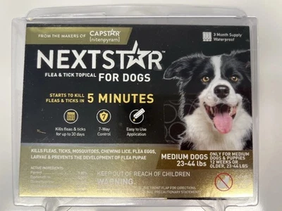 Capstar NEXTSTAR Flea & Tick Topical for Medium Dogs 23-44 Lbs. & FAST FREE SHIP - Image 1 of 2