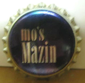 MO'S MAZIN, Purple & Silver Beer CROWN, Bottle CAP, Evansville, INDIANA CLOSED - Picture 1 of 1