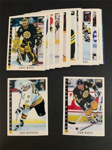 1993/94 Score Boston Bruins Team Set 25 Cards