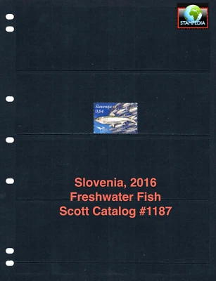 $1.60 Scott Value - 2016 SLOVENIA Fish Freshwater, European MNH NH UMM - Image 1 of 4