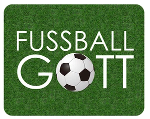 Mousepad Fußball Gott 24x19 Spieler Ball Soccer Spruch Mauspad Unterlage - Bild 1 von 4