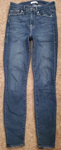 Good American Good Legs Jeans Size 4/27 Skinny Distressed Back Pocket Stretch EC - Picture 1 of 6