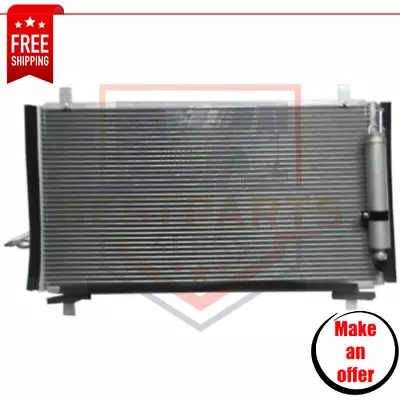 NEW A/C Condenser w/ Receiver Drier, 92100CD00A for 2003-2009 Nissan 350Z - Image 1 of 4