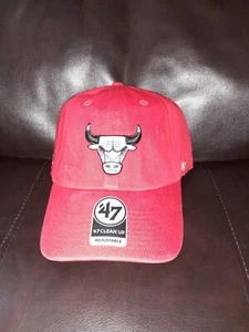 Chicago Bulls Basketball '47 Marke aufräumen verstellbare Kappe NBA Mütze neu mit Etikett - Bild 1 von 7