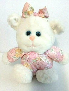 Peluche de animal de peluche blanco oveja/cordero floral amoroso acogedor. De colección - Imagen 1 de 11