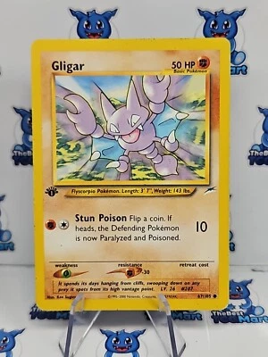 Pokemon Gligar 67/105 1st Edition Neo Destiny - MP  - Image 1 of 2