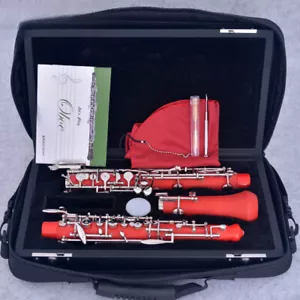 ProfessionalC Llave Oboe Rojo ABS Estilo Semiautomático Cuproníquel Placa de Níquel S13 - Imagen 1 de 6