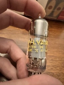 NOS EF80 Sylvania Made In England Audio Vacuum Tube - Picture 1 of 11