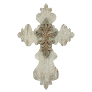 NEW!~RAZ Imports~24" Weathered Wood Cross Decor~Religious/Holy/Christmas/Easter - Picture 1 of 1