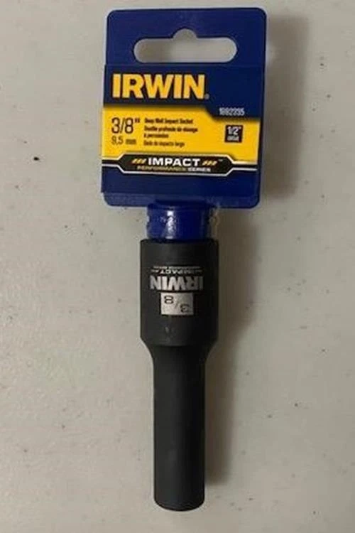 IRWIN 1882335 1/2 Drive 3/8" Deep Well Impact Performance Series Socket 6pt - Image 1 of 1