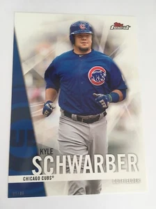2017 Topps Finest Jumbo 5x7 Kyle Schwarber Cubs 54 #’d 03/49 - Picture 1 of 1
