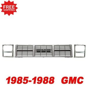 New Front Grill & Single Headlight Door For 85-88 GMC JIMMY C1500 C2500 PICKUP