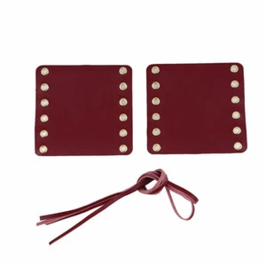 Pair Leather Motorcycle Handlebars Hand Grip Covers Retro Universal for 7/8" 1" - Picture 1 of 12