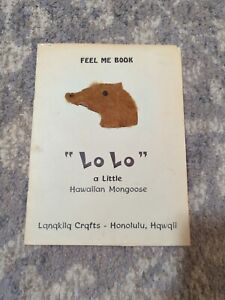 LoLo Feel Me Book A Little Hawaiian Mongoose Vintage Książka dla dzieci 1968