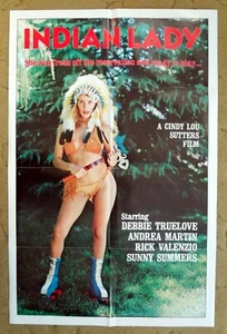 INDIAN LADY es Debbie Truelove y está lista para jugar! Póster 1981 clasificación X - Imagen 1 de 1