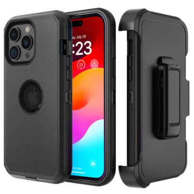 For iPhone 15 Pro Max 14 13 12 11 XR Case Shockproof Heavy Duty Defender Cover - Image 1 of 4
