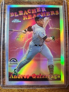 1997 Topps Chrome Andres Galarraga Bleacher Reachers Refractor #SB10 Rockies