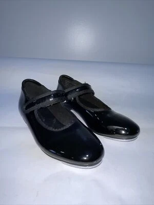 Zapatos de baile Freestyle by Danskin para niñas - suela de metal charol negro talla 13 Foto 1 de 4