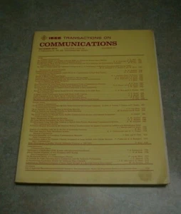 IEEE TRANSACTIONS ON COMMUNICATIONS OCTOBER 1974 VOLUME COM-22 NUMBER 10 - Picture 1 of 12
