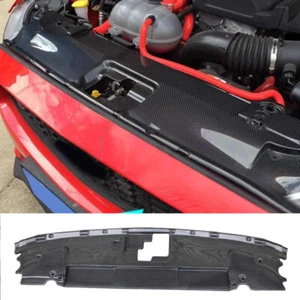 For Ford Mustang 2015-2023 Carbon Fibre Engine Water Tank Cover Plate Trim 1PCS - Picture 1 of 9
