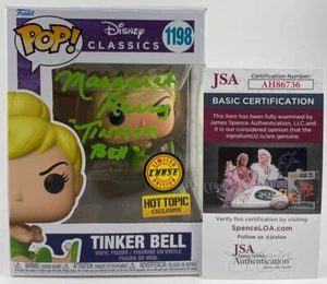 Margaret Kerry Signed Disney Peter Pan Tinker Bell Chase Funko POP Vinyl JSA COA - Picture 1 of 5