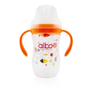 3m+ Double Wall Silicone Nipple Baby Feeding Bottle 7oz/200ML With Handle,Wide N - Picture 1 of 7